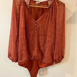 NWT Abercrombie & Fitch Chiffon bodysuit